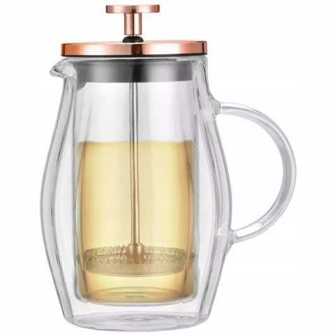 Zaparzacz French Press 350Ml Klausberg Rose Gold Szklany Dzbanek Do Naparu