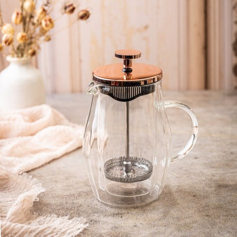 Zaparzacz French Press 350Ml Klausberg Rose Gold Szklany Dzbanek Do Naparu