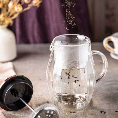 Zaparzacz French Press 350Ml Klausberg Rose Gold Szklany Dzbanek Do Naparu