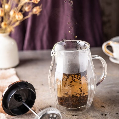 Zaparzacz French Press 350Ml Klausberg Rose Gold Szklany Dzbanek Do Naparu