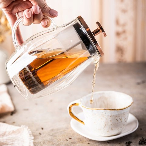 Zaparzacz French Press 350Ml Klausberg Rose Gold Szklany Dzbanek Do Naparu