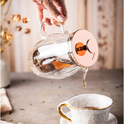 Zaparzacz French Press 350Ml Klausberg Rose Gold Szklany Dzbanek Do Naparu