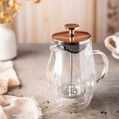 Zaparzacz French Press 350Ml Klausberg Rose Gold Szklany Dzbanek Do Naparu