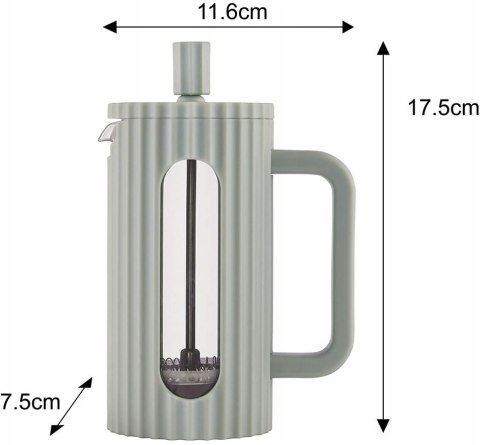 Zaparzacz French Press Klausberg 350Ml Szkło Borokrzemowe Do Kawy I Herbaty