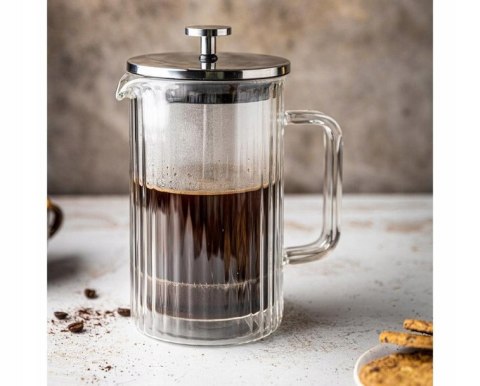 Zaparzacz Szklany 600 Ml French Press Do Kawy, Herbaty I Ziół Z Dociskiem