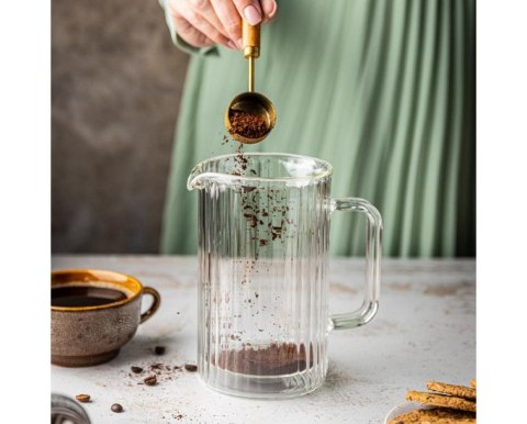 Zaparzacz Szklany 600 Ml French Press Do Kawy, Herbaty I Ziół Z Dociskiem