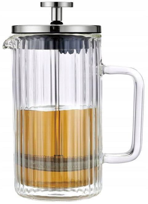Zaparzacz Szklany 600 Ml French Press Do Kawy, Herbaty I Ziół Z Dociskiem