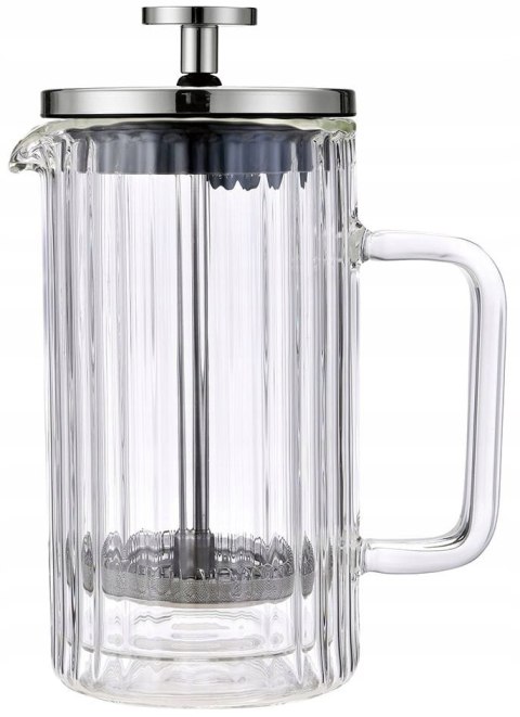 Zaparzacz Szklany 600 Ml French Press Do Kawy, Herbaty I Ziół Z Dociskiem