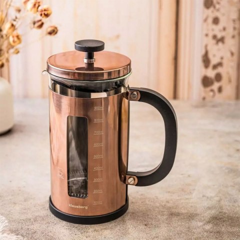 Zaparzacz Tłokowy 1000 Ml - Klausberg, Kawa, Herbata, Zioła, Rose Gold