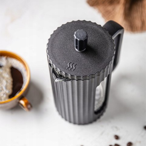 Zaparzacz Tłokowy French Press 1000Ml Czarny Klausberg Szkło Borokrzemowe