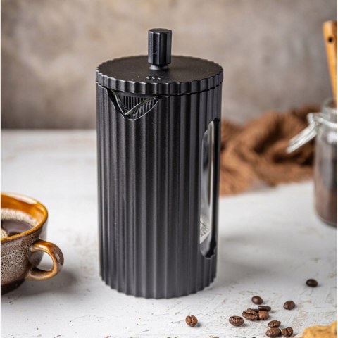 Zaparzacz Tłokowy French Press 1000Ml Czarny Klausberg Szkło Borokrzemowe
