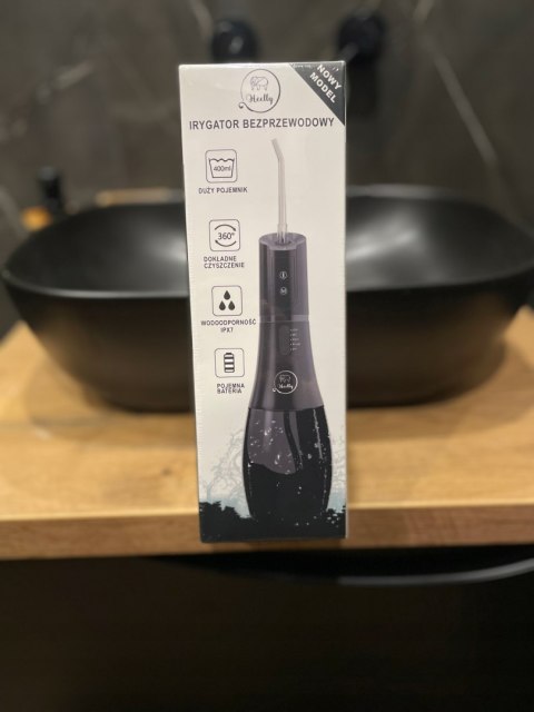 Bezprzewodowy Irygator 5 Trybów 400Ml 9,65 Bar 360° Głowica Smart Timer