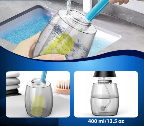 Bezprzewodowy Irygator 5 Trybów 400Ml 9,65 Bar 360° Głowica Smart Timer