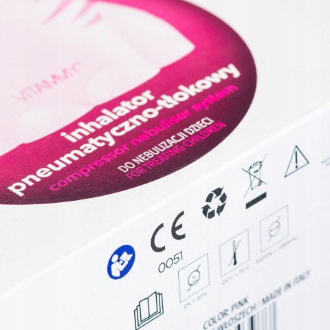 Inhalator Dla Dzieci Vitammy Gattino Pink - Przyjazny Kot, Włoski Design