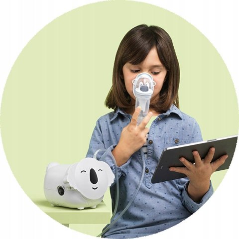 Inhalator Koala Dla Dzieci 2 Tryby, Małej Cząsteczki, 3 Maski, Cichy TÜV