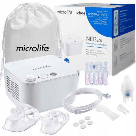 Inhalator Microlife Neb 200 Z Zestawem Soli Fizjologicznej Dla Rodziny