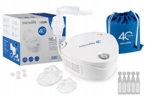 Inhalator Microlife Neb 210 Pneumatyczny Z Solą Fizjologiczną I Akcesoriami