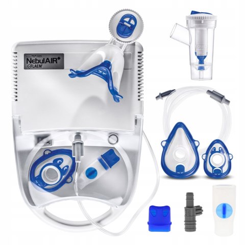 Inhalator Nebulizator Flaem Nebulair+ Rf7 Dla Dzieci 2 Prędkości, Maski TÜV