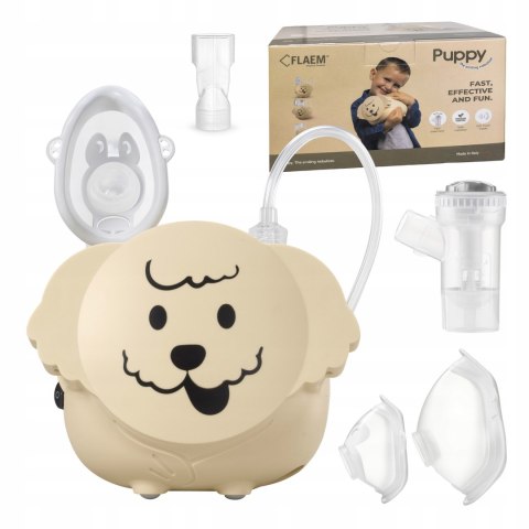Inhalator Nebulizator Flaem Puppy Dla Dzieci Dwa Tryby Regulacji Mgiełki