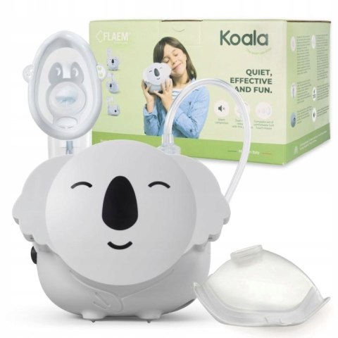 Inhalator Nebulizator Koala Flaem 2 Tryby 3 Maski Cichy Dla Dzieci I Rodzin