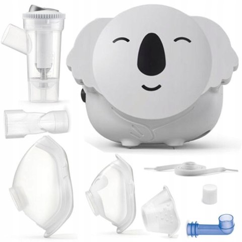 Inhalator Nebulizator Koala Flaem 2 Tryby 3 Maski Cichy Dla Dzieci I Rodzin