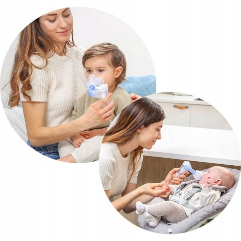 Inhalator Nebulizator Koala Flaem 2 Tryby 3 Maski Cichy Dla Dzieci I Rodzin