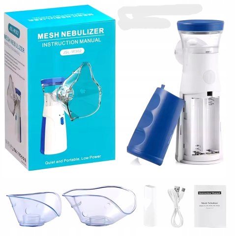 Inhalator Nebulizator Membranowy Cichy Przenośny 4H Dla Dzieci I Dorosłych