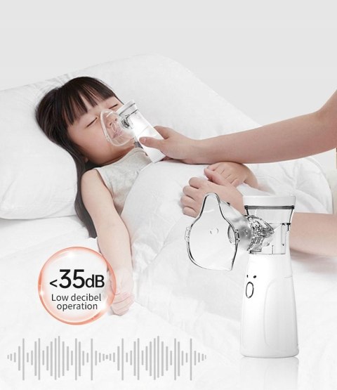 Inhalator Nebulizator Membranowy Cichy Przenośny 4H Dla Dzieci I Dorosłych