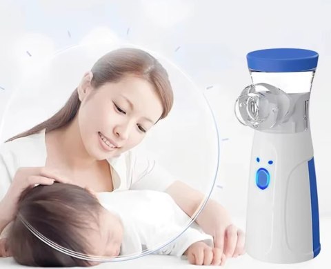 Inhalator Nebulizator Membranowy Cichy Przenośny 4H Dla Dzieci I Dorosłych