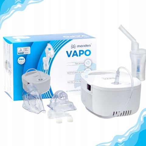 Inhalator Nebulizator Tłokowy Meriden Vp-C7 Dla Dzieci I Dorosłych