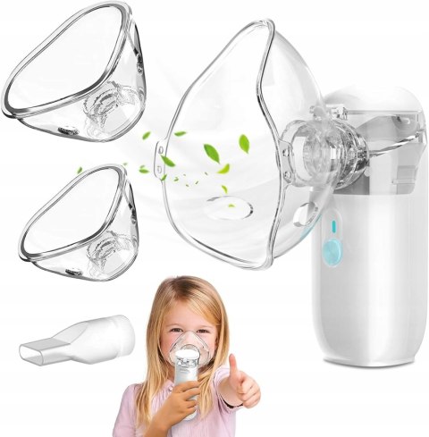 Inhalator Nebulizator Ultradźwiękowy Bezprzewodowy Dla Dzieci Przenośny