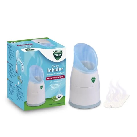Inhalator Parowy Vicks Steam V1300eu02-2 Wkładki Mentolowe Łagodzi Objawy