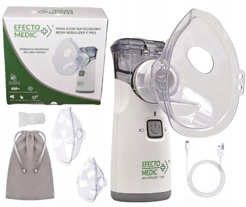 Inhalator Siateczkowy Mesh F Pro Usb, Bateria Lit. 1200Mah Przenośny, Cichy