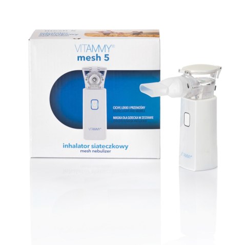 Inhalator Siateczkowy Vitammy Mesh 5 Cichy Lekki I Przenośny Do Nebulizacji
