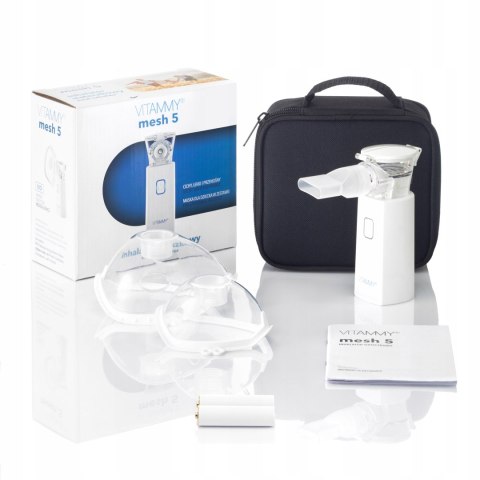 Inhalator Siateczkowy Vitammy Mesh 5 Cichy Lekki I Przenośny Do Nebulizacji
