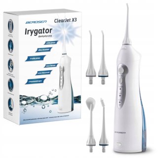 Irygator Dentystyczny Bezprzewodowy B. Clearjet 3 Tryby 4 Końcówki Timer