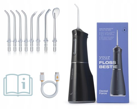 Irygator Dentystyczny Dentalforce 400Ml 5 Trybów 8 Dysz 40 Dni Ładowania