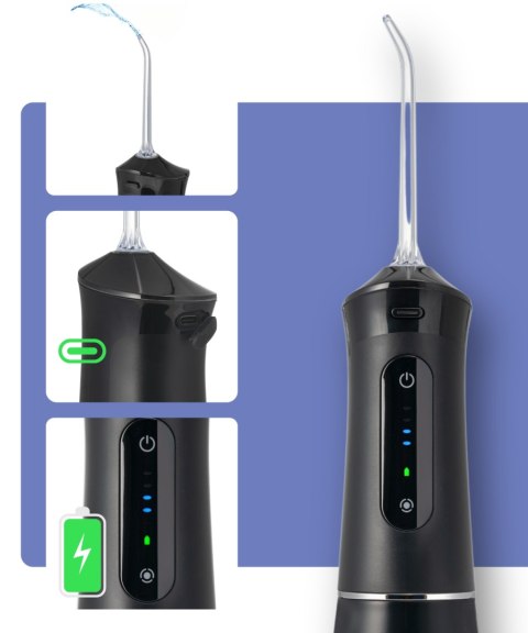 Irygator Dentystyczny Dentalforce 400Ml 5 Trybów 8 Dysz 40 Dni Ładowania