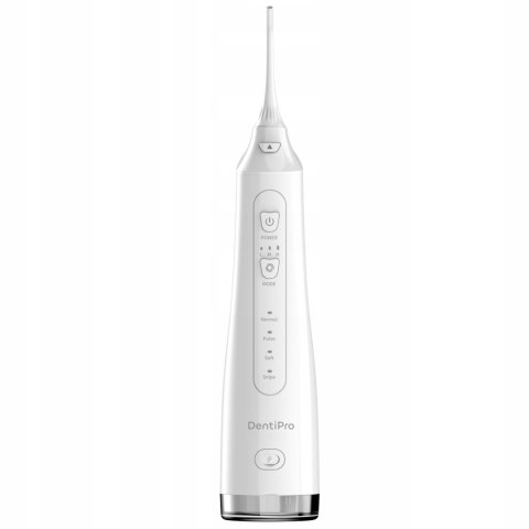 Irygator Do Zębów Dentipro 4 Tryby, 3 Poziomy, 300Ml, 4 Końcówki, Ipx7