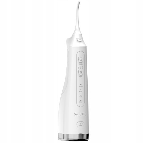 Irygator Do Zębów Dentipro 4 Tryby, 3 Poziomy, 300Ml, 4 Końcówki, Ipx7