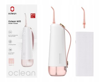 Irygator Oclean W10 Różowy 5 Programów 200Ml Ipx7 30 Dni Bez Ładowania