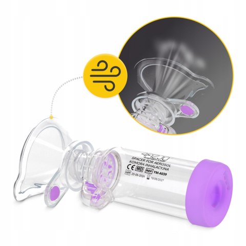 Komora Inhalacyjna 4Fizjo Dla Dzieci I Dorosłych - Tuba Z Dwoma Maskami