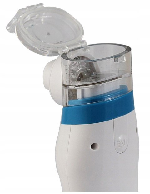 Lekki, Przenośny Nebulizator Membranowy - Inhalator Cichy 4H Pracy Usb