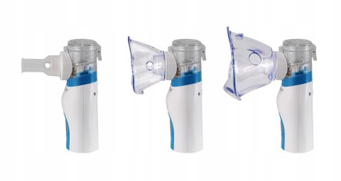 Lekki, Przenośny Nebulizator Membranowy - Inhalator Cichy 4H Pracy Usb