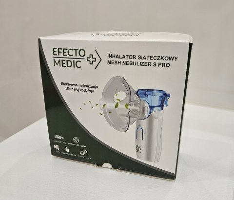 Nebulizator Siateczkowy Efecto Medic S Pro - Cichy, Przenośny, Certyfikowany