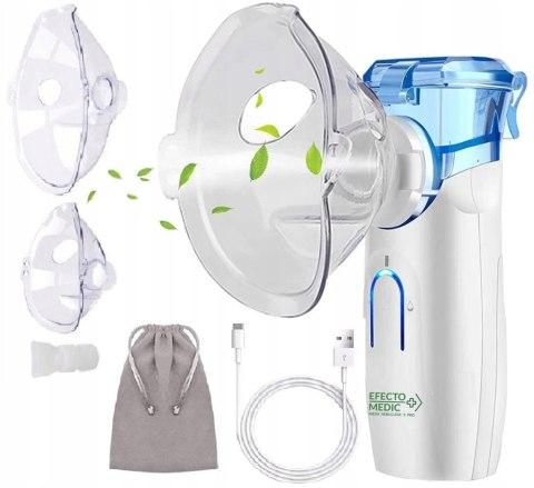 Nebulizator Siateczkowy Efecto Medic S Pro - Cichy, Przenośny, Certyfikowany
