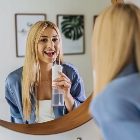 Nowoczesny Irygator Bezprzewodowy Smiley Pro Aqua Z 4 Końcówkami, 5 Trybów