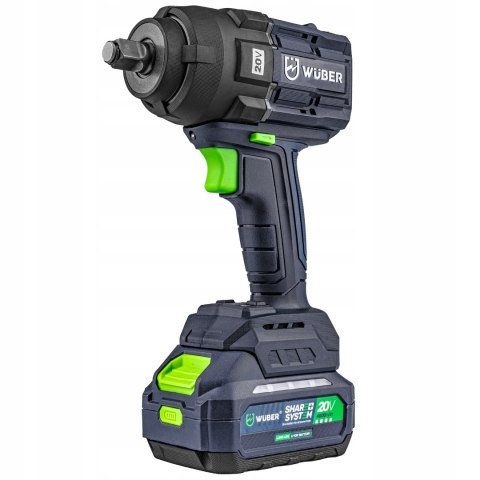 Akumulatorowy Klucz Udarowy Wuber 1000 Nm, 20V, 2 Akumulatory 4.0Ah