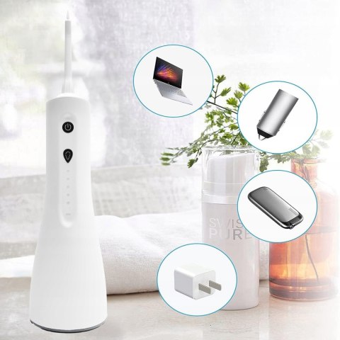 Bezprzewodowy Irygator Do Zębów 300Ml, 5 Trybów, 1800Mah, Masażem Dziąseł