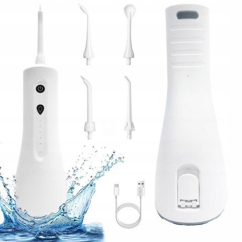 Bezprzewodowy Irygator Do Zębów 300Ml, 5 Trybów, 1800Mah, Masażem Dziąseł